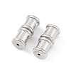 Anti-Tarnish Rhodium Plated 925 Sterling Silver Screw Clasps STER-K173-06P-1