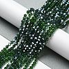 Transparent Electroplate Glass Beads Strands EGLA-A039-T3mm-A25-4