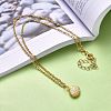 Shell Shape Pendant Necklaces NJEW-JN03078-01-6