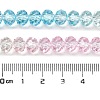 Transparent Painted Glass Beads Strands X1-DGLA-A034-T6mm-A21-3