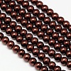 Eco-Friendly Dyed Glass Pearl Round Beads Strands HY-A002-10mm-RB039-1