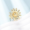 Brass Cuff Open Rings RJEW-Z129-02G-01-2
