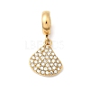 304 Stainless Steel Crystal Rhinestone Sea Animal European Dangle Charms STAS-D153-02B-G-1