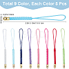 45Pcs 9 Colors Polyester Cord Mobile Straps FIND-GF0006-44-2