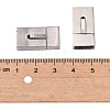 Tarnish Resistant 304 Stainless Steel Bayonet Clasps X-STAS-P180-38P-3