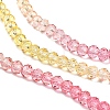 Transparent Painted Glass Beads Strands DGLA-A034-T4mm-A07-4