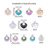 Craftdady 36Pcs 9 Style Alloy Enamel Pendants & Charms ENAM-CD0001-20-3