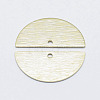 Brass Semi Circle Pendant KK-G331-58G-NF-2