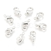 Silver Color Plated Brass Lobster Claw Clasps X-KK-902-S-NF-2