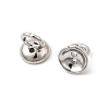 Brass Bead Cap Pendant Bails KK-Z137-02P-01-2