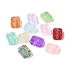 Transparent Spray Painted Glass Beads GLAA-I050-08-1