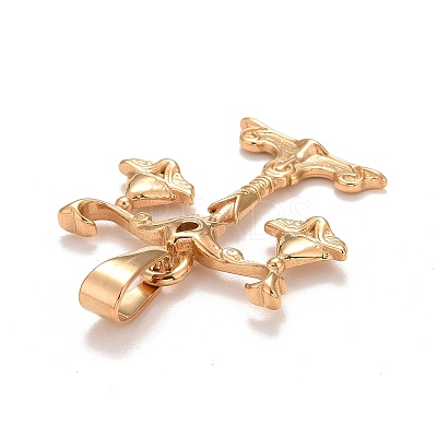 Ion Plating(IP) 304 Stainless Steel Pendants LS-STAS-D165-14G-09-1
