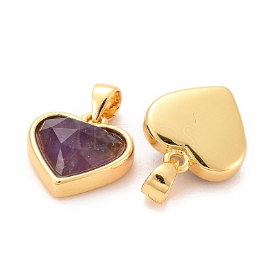 Natural Amethyst Charms G-E538-02G-03-1