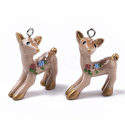Resin Pendants X-RESI-T028-67-1