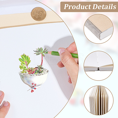 1Pc Portable Art Drawing Sketchbooks AJEW-SP0004-28A-01-1