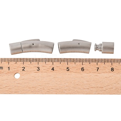 304 Stainless Steel Bayonet Clasps STAS-C041-01-1