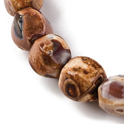 Natural Fire Crackle Agate Beads Strands G-G163-B01-01-1