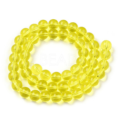 Transparent Glass Beads Strands X-GLAA-T032-T8mm-12-1