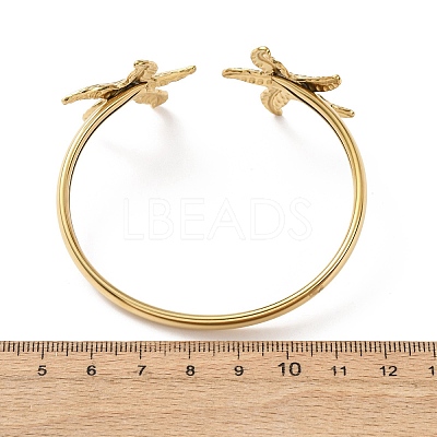 Ocean Theme 304 Stainless Steel Cuff Bangles BJEW-T026-01G-04-1