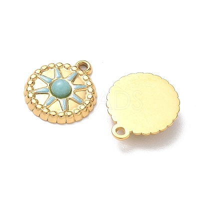 Dyed Natural White Jade Pendants STAS-P453-13G-04-1