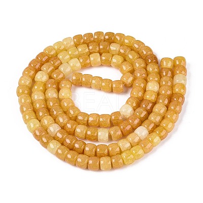 Baking Paint Crackle Glass Beads Strands DGLA-N019-02A-01-1