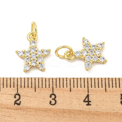 Rack Plating Brass Micro Pave Clear Cubic Zirconia Pendants LS-KK-B093-12B-G-1