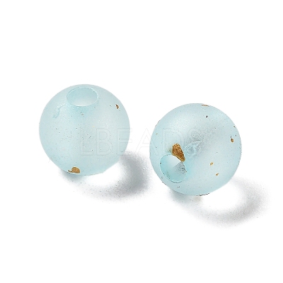 Frosted Transparent Acrylic Beads OACR-F013-13G-1