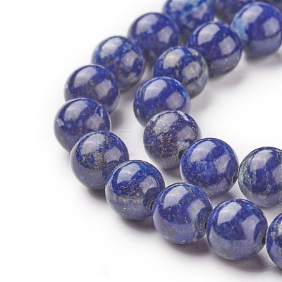 Natural Lapis Lazuli Bead Strands G-G953-02-6mm-1