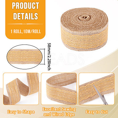 Burlap Ribbon OCOR-TAC0023-16E-1