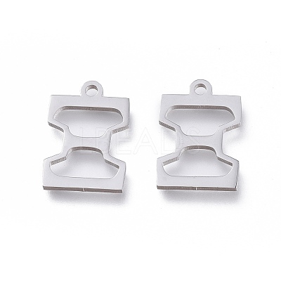 Non-Tarnish 304 Stainless Steel Charms STAS-L263-21P-1