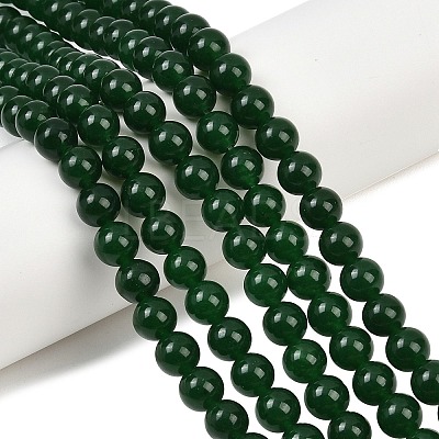 Dyed Natural White Jade Imitation Malaysia Jade Beads Strands LS-G-C270-B01-8mm-1