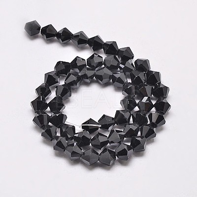 Imitate Austrian Crystal Bicone Glass Beads Strands X1-GLAA-F029-4x4mm-02-1