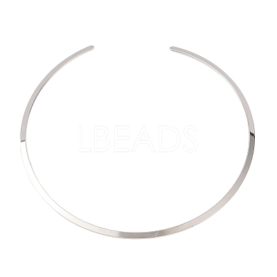304 Stainless Cuff Choker Necklaces SA-CBA725A-22P-1