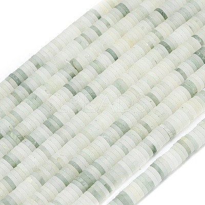 Natural Tianshan Cui Quartzite Beads Strands G-P575-B15-6x1mm-1