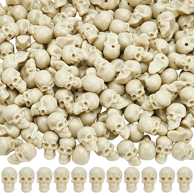 200Pcs Mini Resin Skull Display Decorations FIND-SP0005-58A-1