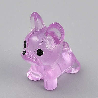 Luminous Resin Dog Display Decorations RESI-CJC0012-30B-1