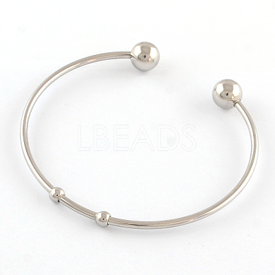 Tarnish Resistant 304 Stainless Steel Cuff Bangle Making X-STAS-R069-01-1