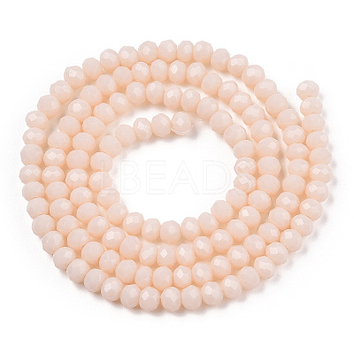 Opaque Solid Color Glass Beads Strands X-EGLA-A034-P3mm-D17-1