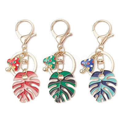 3Pcs Alloy Enamel Keychains KEYC-JKC01294-1