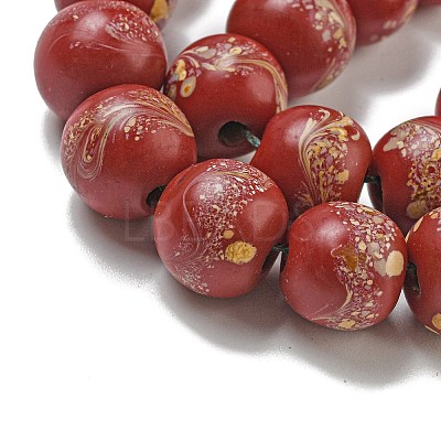 Handmade Lampwork Beads Strands BLOW-D006-07C-1