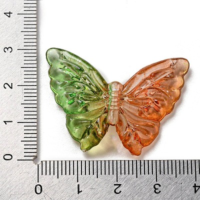 Two Tone Transparent Acrylic Beads X-OACR-E041-06E-1