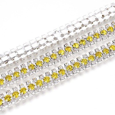 Iron Rhinestone Cup Chains CH-T006-04S-07-1
