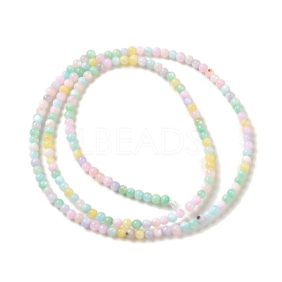 Ice Cream Color Dyed Natural Freshwater Shell Beads Strands SHEL-G018-01A-1