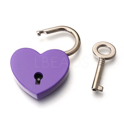 Alloy Padlock Mini Lock with Key AJEW-WH0171-19A-1