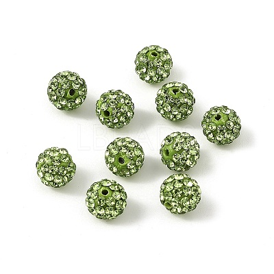 Pave Disco Ball Beads RB-H258-8MM-214-1
