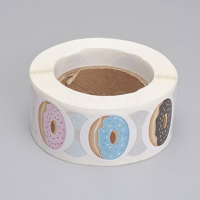 Self-Adhesive Kraft Paper Gift Tag Stickers DIY-G013-A17-1