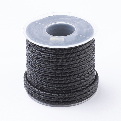 Round Braided Leather Cord WL-G002-01A-1