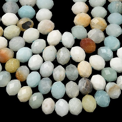 NNatural Flower Amazonite Bead Strands G-D344-A35-1
