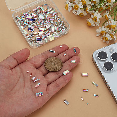 180Pcs 6 Styles Glass Rhinestone Cabochons RGLA-FG0001-26-1