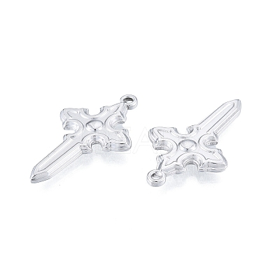 Non-Tarnish 304 Stainless Steel Pendant STAS-B027-27P-1